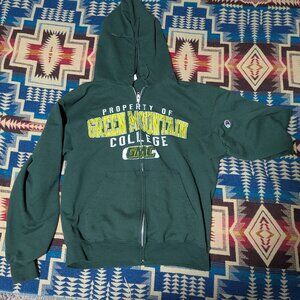 Champion Unisex Green Mountain College Zipper Sweatshirt, Medium